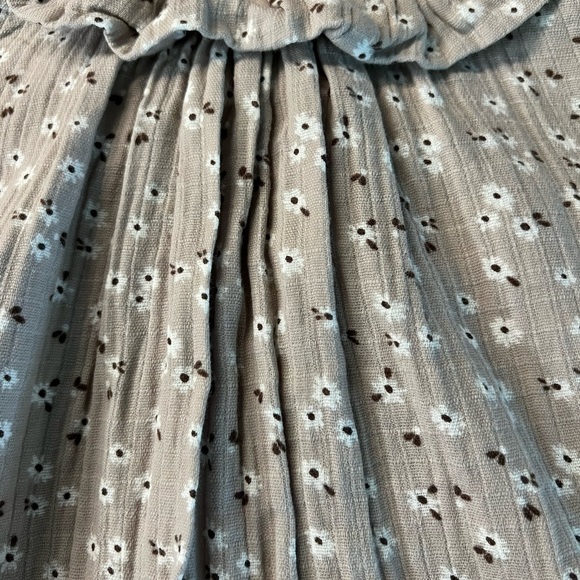 THE PRAIRIE BY RACHEL ASHWELL GIRLS BEIGE FLORAL SLEEVELESS CASUAL DRESS SIZE 3T - Picture 6 of 13